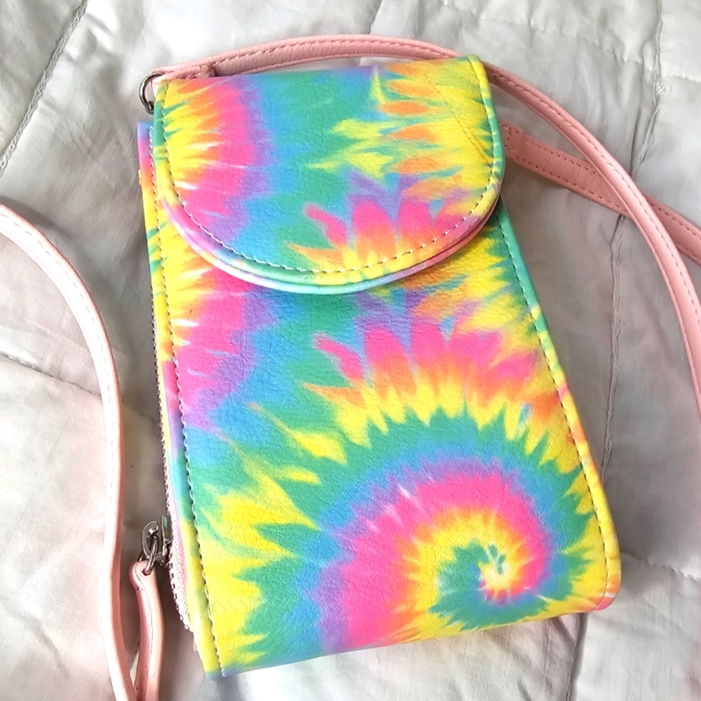 NOATD Pink NEON Tie-Dye CrossBody Purse